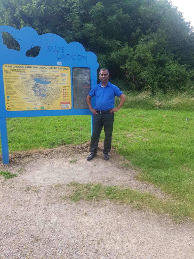 Cllr Mohammed Khan at the Blue Lagoon