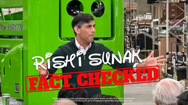 Rishi Sunak: Fact Checked